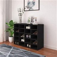 Detailed information about the product Shoe Rack Engineered Wood 92x30x67.5 cm Black