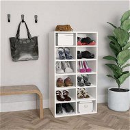 Detailed information about the product Shoe Rack White 54x34x100 Cm Chipboard