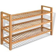 Detailed information about the product Shoe Rack With 3 Shelves 100x27x595 Cm Solid Oak Wood