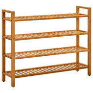 Detailed information about the product Shoe Rack With 4 Shelves 100x27x80 Cm Solid Oak Wood