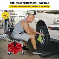 Detailed information about the product Shop Stool Mechanics Rolling Seat 4 Wheels Adjustable Height Garage Stool