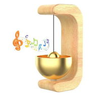 Detailed information about the product Shopkeepers Bell for Door Opening, Magnetic Shopkeepers Bell Chime When Door Opens,Brass Nature Wood Material Design, Door Bells for Store Entrance
