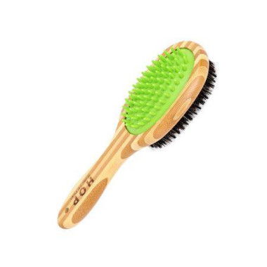 Short Hair Dog Brush Pet Brushing Comb For Short Hair Coats Green