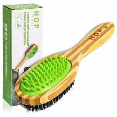 Short Hair Dog Brush Pet Brushing Grooming Comb for Short Hair Coats Detangling and Shedding Coat Hair Remover