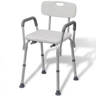 Detailed information about the product Shower Chair Aluminium White