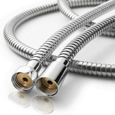 Shower Hose Kink Free Stainless Steel Shower Hose Pet Bathing Cleaning 2M Chrome
