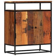 Detailed information about the product Side Cabinet 60x35x76 Cm Solid Reclaimed Wood And Steel