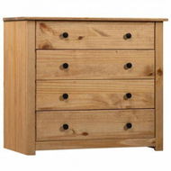 Detailed information about the product Side Cabinet 80x40x73 Cm Pine Panama Range