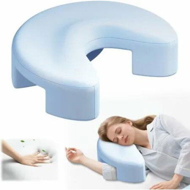 Side Sleeper Pillow with Arm Holes, Arm Pillow Ergonomic Pillow for Cervical, Neck, Shoulder and Rotator Cuff Pai Relief, Ideal for Side Sleepers, Blue