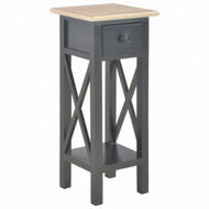 Detailed information about the product Side Table Black 27x27x65.5 Cm Wood.