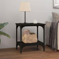 Detailed information about the product Side Table Black 40x30x42 Cm Engineered Wood