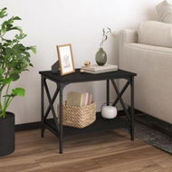 Detailed information about the product Side Table Black 55x38x45 Cm Engineered Wood