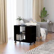 Detailed information about the product Side Table Black 70x35x55 Cm Chipboard