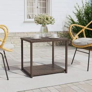 Detailed information about the product Side Table Brown 55x45x49 cm Poly Rattan