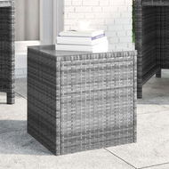 Detailed information about the product Side Table Grey 40x37x40.5 Cm Poly Rattan.