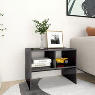 Detailed information about the product Side Table High Gloss Grey 60x40x45 Cm Engineered Wood