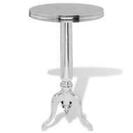 Detailed information about the product Side Table Round Aluminium Silver