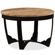 Detailed information about the product Side Table Solid Rough Mango Wood 60x40 Cm