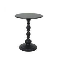 Detailed information about the product Side Table Vintage End Round Black