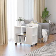 Detailed information about the product Side Table White 70x35x55 Cm Chipboard