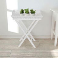 Detailed information about the product Side Table With Tray White