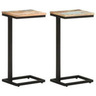 Detailed information about the product Side Tables 2 pcs 31.5x24.5x64.5 cm Solid Reclaimed Wood