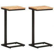 Detailed information about the product Side Tables 2 pcs 31.5x24.5x64.5 Solid Acacia Wood