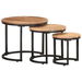 Side Tables 3 pcs Solid Acacia Wood. Available at Crazy Sales for $179.95