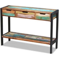 Detailed information about the product Sideboard 3 Drawers Solid Reclaimed Wood