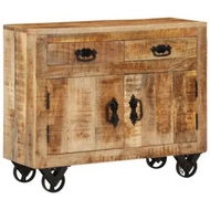 Detailed information about the product Sideboard 80x30x65 cm Solid Rough Wood Mango