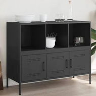 Detailed information about the product Sideboard Black 100.5x39x79 cm Cold-rolled Steel