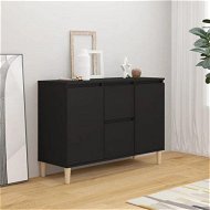 Detailed information about the product Sideboard Black 103.5x35x70 Cm Engineered Wood.