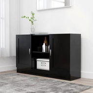 Detailed information about the product Sideboard Black 120x30.5x70 Cm Engineered Wood.