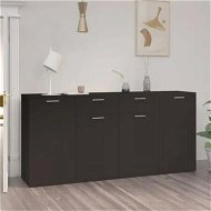 Detailed information about the product Sideboard Black 160x36x75 cm Engineered Wood