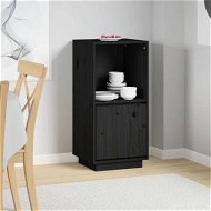Detailed information about the product Sideboard Black 38x35x80 Cm Solid Wood Pine