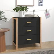 Detailed information about the product Sideboard Black 62x38x70 cm Engineered Wood