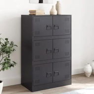 Detailed information about the product Sideboard Black 67x39x107 cm Steel