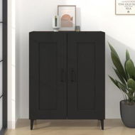 Detailed information about the product Sideboard Black 69.5x34x90 Cm Engineered Wood.