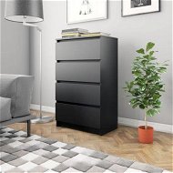 Detailed information about the product Sideboard Black 70x40x97 cm Chipboard