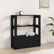 Detailed information about the product Sideboard Black 80x30x90 Cm Engineered Wood