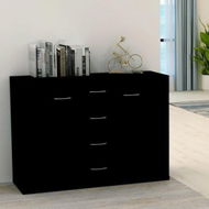 Detailed information about the product Sideboard Black 88x30x65 Cm Chipboard