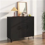 Detailed information about the product Sideboard Black 90x34x80 cm Engineered Wood