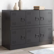 Detailed information about the product Sideboard Black 99x39x73 cm Steel