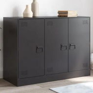 Detailed information about the product Sideboard Black 99x39x73 cm Steel