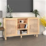 Detailed information about the product Sideboard Brown 105x30x60 cm Solid Wood Pine and Natural Rattan