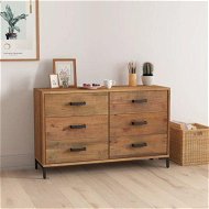 Detailed information about the product Sideboard Brown 110x35x70 Cm Solid Pinewood