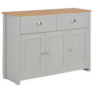 Detailed information about the product Sideboard Grey 112x35x81 Cm