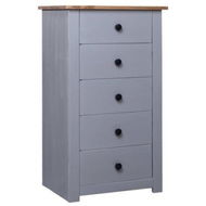 Detailed information about the product Sideboard Grey 46x40x89 Cm Pine Panama Range