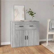 Detailed information about the product Sideboard Grey Sonoma 80x33x70 cm Engineered Wood