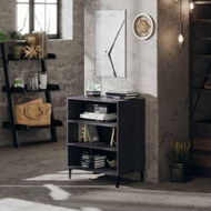 Detailed information about the product Sideboard High Gloss Grey 57x35x70 Cm Engineered Wood